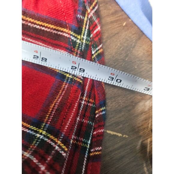 LL Bean Red Plaid Flannel Shirt Mens Size L - Picture 6 of 6